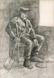 Man with a Spade Resting, 1882